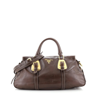 Prada Convertible Belted Satchel Soft Calf Medium