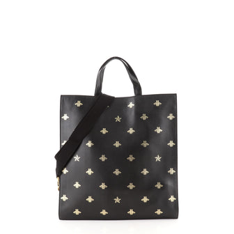 Gucci Convertible Soft Open Tote Printed Leather Tall