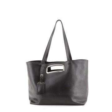 Prada Cut-Out Handle Tote City Calfskin Medium