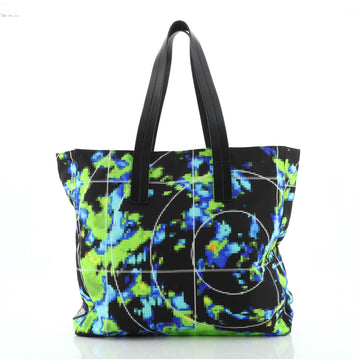 Prada Shopping Tote Printed Tessuto Tall