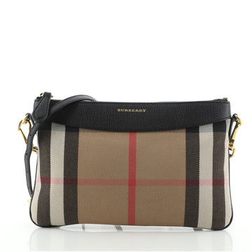 Burberry Peyton Crossbody Bag House Check Canvas