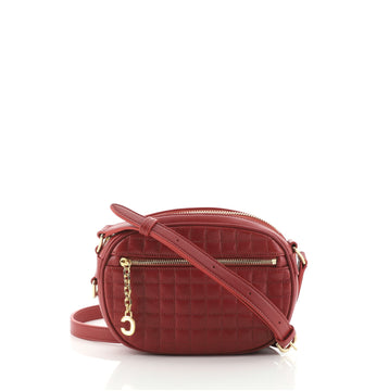 Celine C Charm Camera Bag Quilted Leather Small