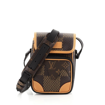 Louis Vuitton Nigo Amazone Messenger Bag Limited Edition Giant Damier and Monogram Canvas Nano