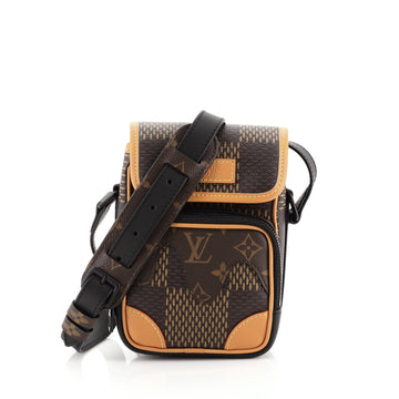 Louis Vuitton Nigo Amazone Messenger Bag Limited Edition Giant Damier and Monogram Canvas Nano