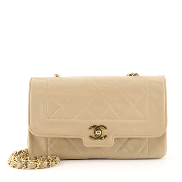 Chanel Vintage CC Chain Flap Bag Quilted Lambskin Small