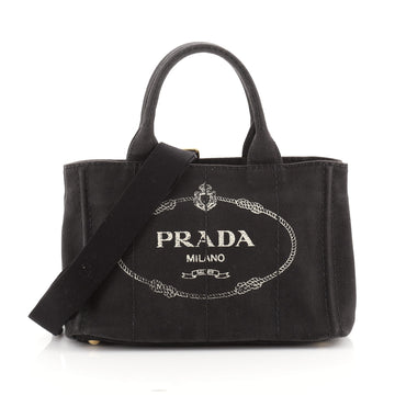 Prada Canapa Convertible Tote Canvas Mini