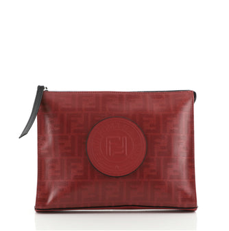 Fendi Pouch Zucca Coated Canvas