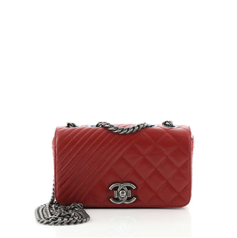Chanel Coco Boy Flap Bag Quilted Aged Calfskin Small
