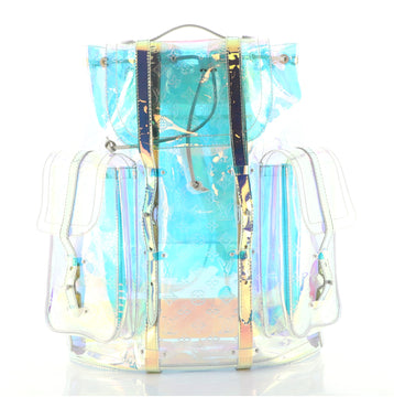 Louis Vuitton Christopher Backpack Limited Edition Monogram Prism PVC GM