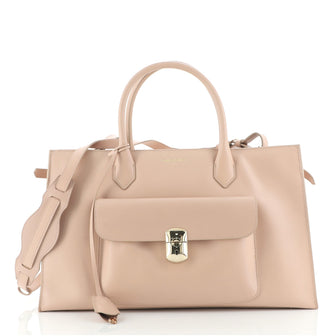 Balenciaga Padlock All Time Work Tote Leather