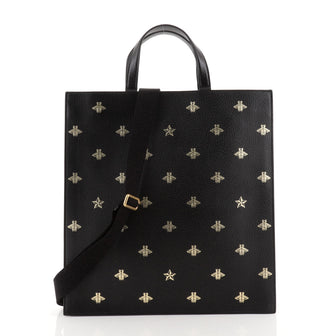Gucci Convertible Soft Open Tote Printed Leather Tall