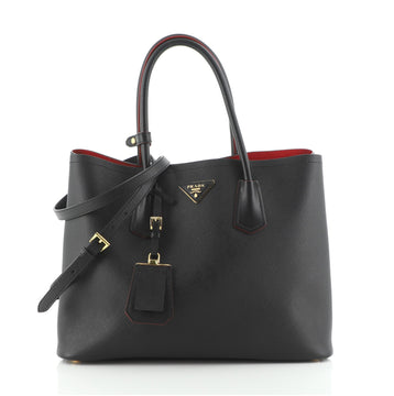 Prada Cuir Double Tote Saffiano Leather Large