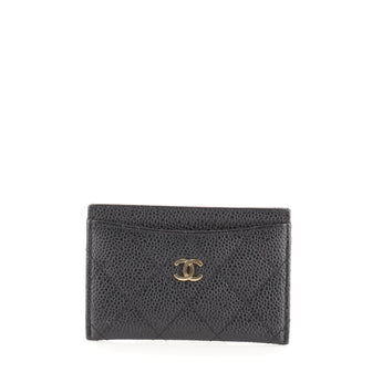 Chanel Classic Card Holder Quilted Caviar