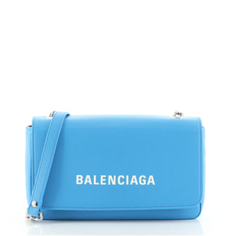 Balenciaga Everyday Chain Wallet Leather Small