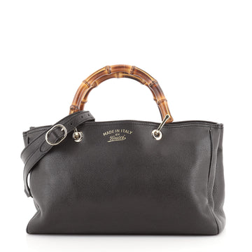 Gucci Bamboo Shopper Boston Bag Leather Medium