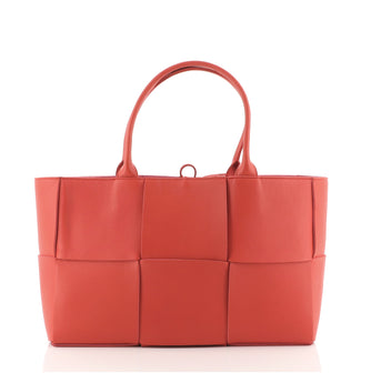 Bottega Veneta Arco Tote Maxi Intrecciato Leather Small