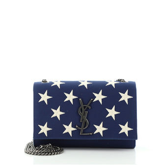 Saint Laurent Classic Monogram Crossbody Bag Embroidered Canvas Small