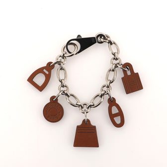 Hermes Olga Amulette Bag Charm Leather and Metal