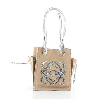 Loewe Anagram Shopping Tote Suede Small