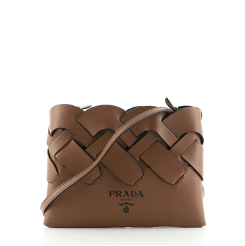 Prada Tress Clutch Leather Small