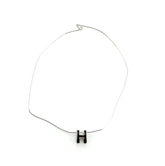 Hermes Pop H Necklace Metal and Enamel
