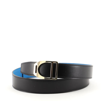 Hermes Etrier Reversible Belt Metal Medium