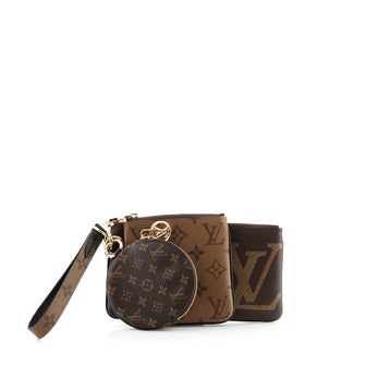 Louis Vuitton Trio Pouch Set Limited Edition Reverse Monogram Giant