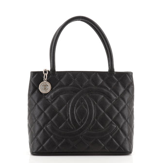 Chanel Medallion Tote Quilted Caviar