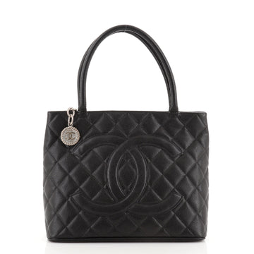 Chanel Medallion Tote Quilted Caviar