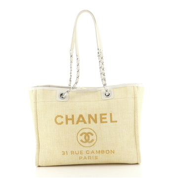 Chanel Deauville Tote Raffia Small