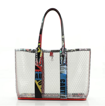 Christian Louboutin Cabata Tote PVC with Printed Leather Small