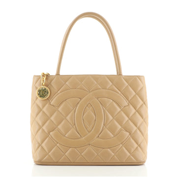 Chanel Medallion Tote Quilted Caviar