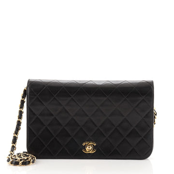 Chanel Vintage Full Flap Bag Quilted Lambskin Medium