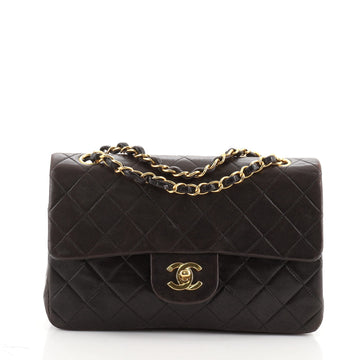 Chanel Vintage Classic Double Flap Bag Quilted Lambskin Small