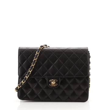 Chanel Vintage Clutch with Chain Quilted Leather Small