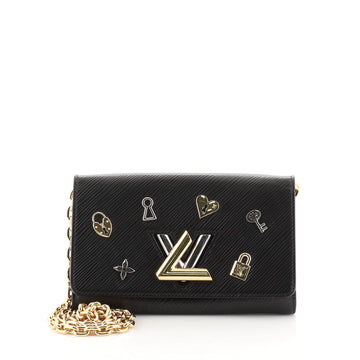 Louis Vuitton Twist Chain Wallet Love Lock Epi Leather