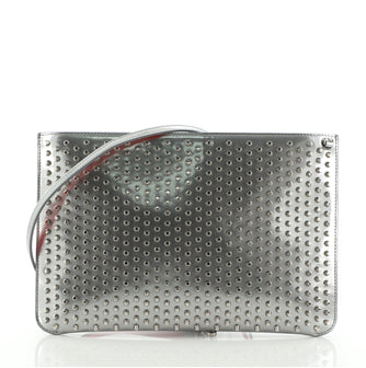 Christian Louboutin Loubiposh Clutch Spiked Patent