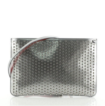 Christian Louboutin Loubiposh Clutch Spiked Patent