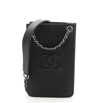 Chanel CC Phone Holder Crossbody Bag Calfskin