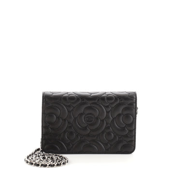 Chanel Wallet on Chain Camellia Caviar