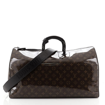 Louis Vuitton Keepall Bandouliere Bag Limited Edition Monogram Glaze Canvas 50