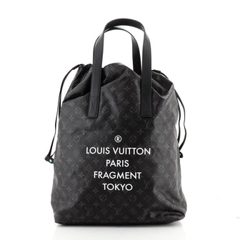 Louis Vuitton Cabas Light Drawstring Bag Monogram Eclipse Canvas