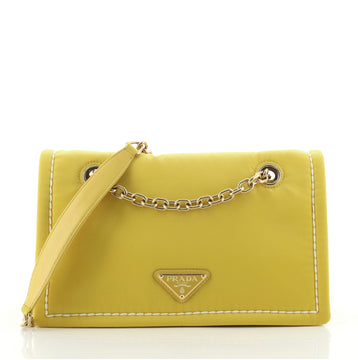 Prada Padded Chain Flap Bag Tessuto Medium