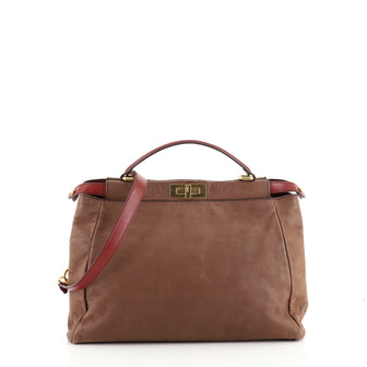 Fendi Peekaboo Bag Soft Leather Large