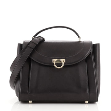 Salvatore Ferragamo Sofia Rainbow Saddle Bag Leather Medium