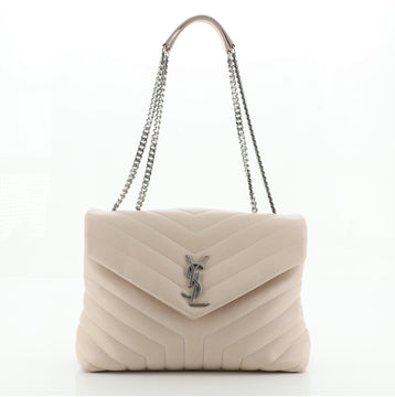Saint Laurent LouLou Shoulder Bag Matelasse Chevron Leather Medium