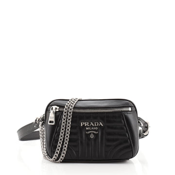 Prada Convertible Belt Bag Diagramme Quilted Leather Small