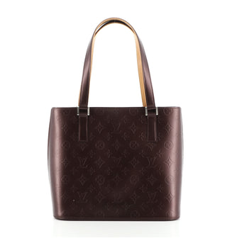 Louis Vuitton Mat Stockton Handbag Monogram Vernis