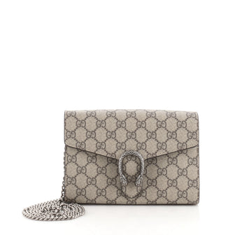 Gucci Dionysus Chain Wallet GG Coated Canvas Small