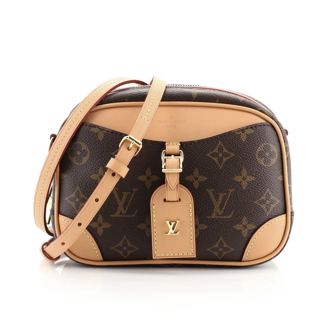 Louis Vuitton Deauville Handbag Monogram Canvas Mini Brown 69055624